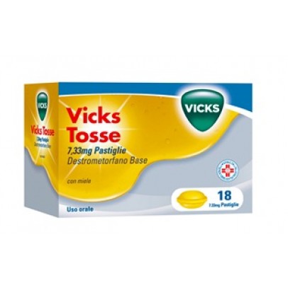 VICKS TOSSE*18 pastiglie 7,33 mg miele