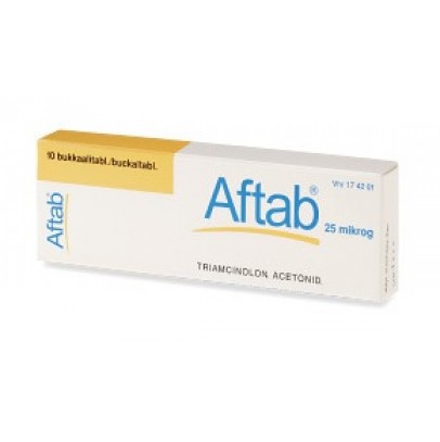 AFTAB*10 cpr adesive bucc 0,025 mg