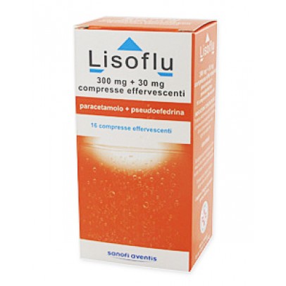 LISOFLU*16 cpr eff 300 mg + 30 mg