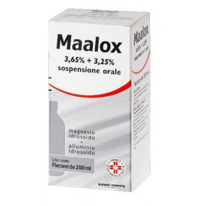 MAALOX*orale sosp 200 ml 3,65% + 3,25%