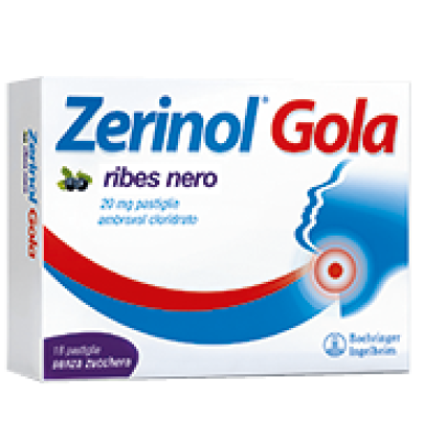 ZERINOL GOLA RIBES NERO*18 pastiglie 20 mg ZERINOL GOLA RIBES NERO*18 pastiglie 20 mg
