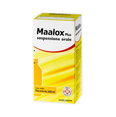 MAALOX PLUS*orale sosp 200 ml 3,65% + 3,25% + 0,5%