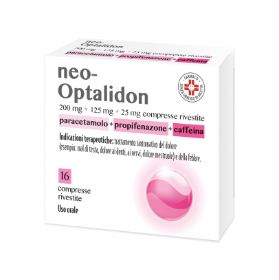 NEO OPTALIDON*16 cpr riv 200 mg + 125 mg + 25 mg