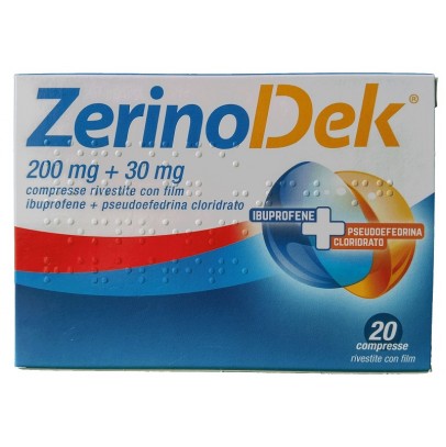 ZERINOACTIV*20 cpr 200 mg + 30 mg