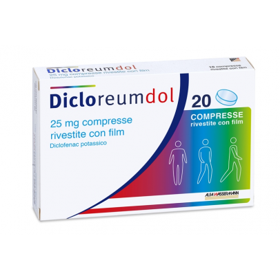 DICLOREUMDOL*20 cpr riv 25 mg