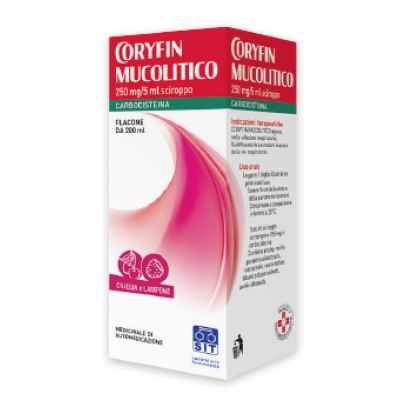 CORYFIN MUCOLITICO*scir 200 ml 250 mg/5 ml