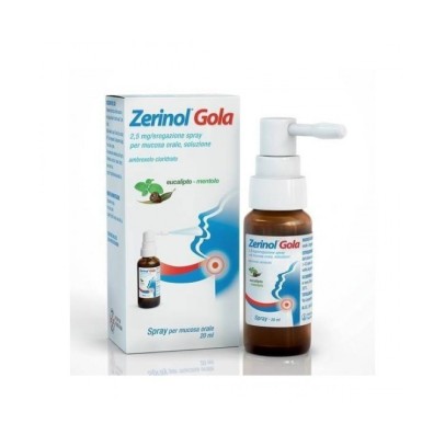 ZERINOL GOLA*spray 20 ml 2,5 mg/erog ZERINOL GOLA*spray 20 ml 2,5 mg/erog