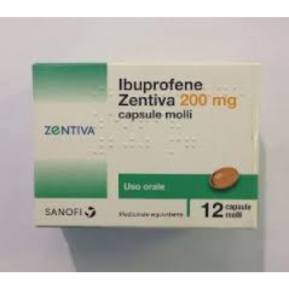 IBUPROFENE (ZENTIVA)*12 cps molli 200 mg