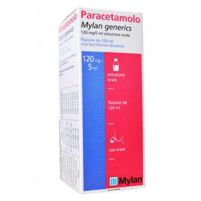 PARACETAMOLO (MYLAN GENERICS)*sciroppo 120 ml 120 mg/5 ml