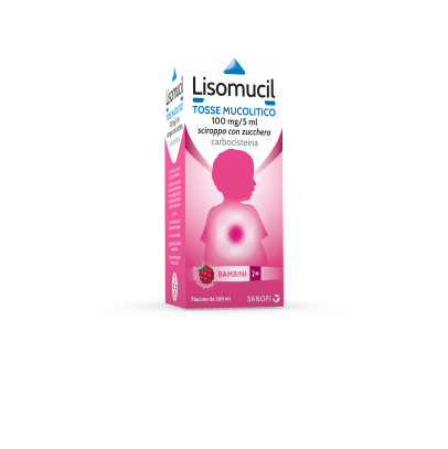 LISOMUCIL TOSSE MUCOLITICO*BB sciroppo 200 ml 100 mg/5 ml con zucchero