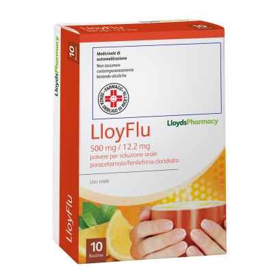 LLOYFLU*10 bustine 500 mg + 12,2 mg