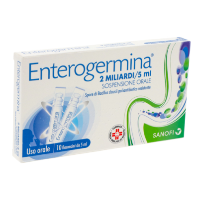 ENTEROGERMINA*orale sosp 10 flaconcini 2 mld 5 ml